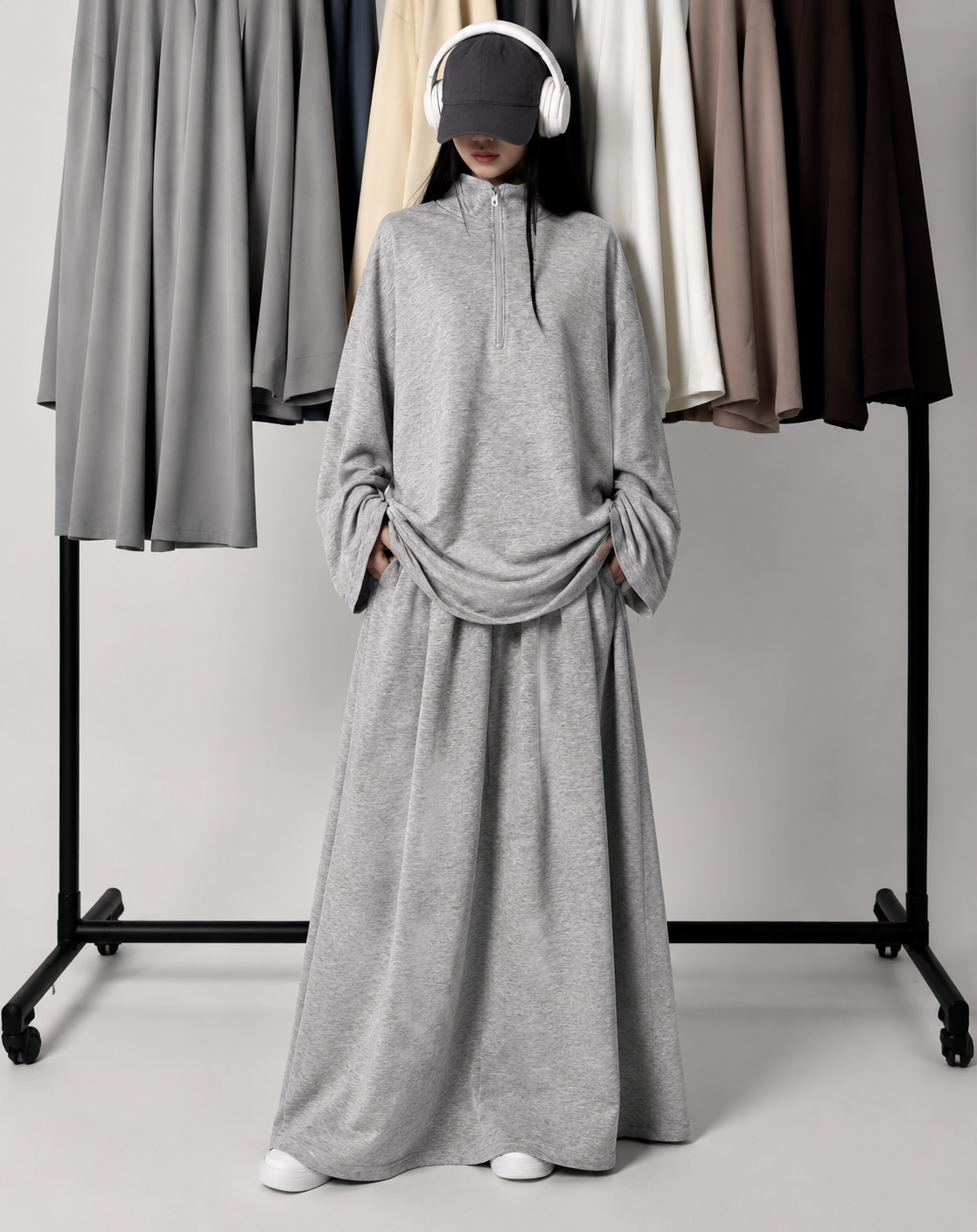 Leyla Half-Zip Two-Piece Set – LY117