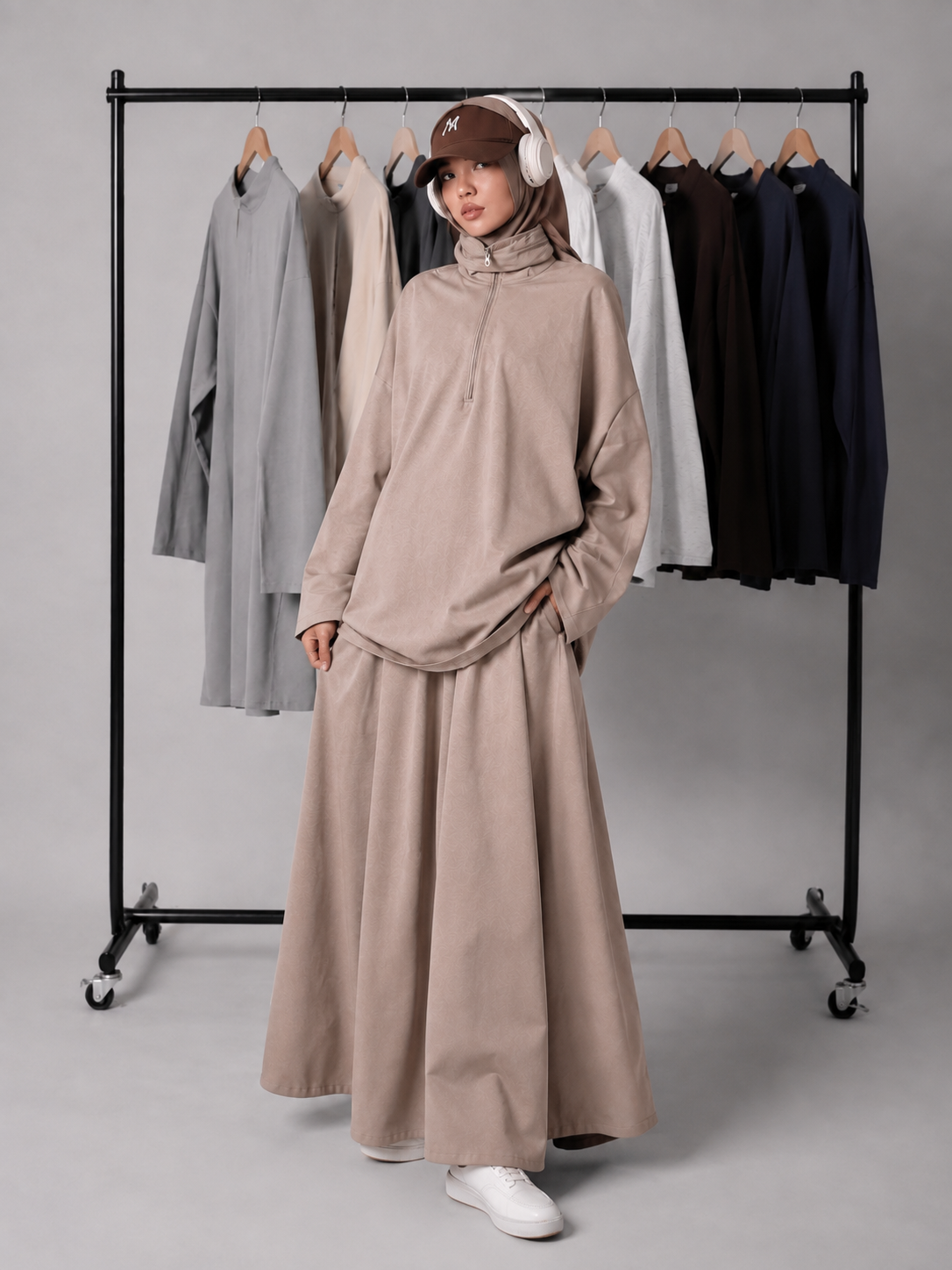 Leyla Half-Zip Two-Piece Set – LY117