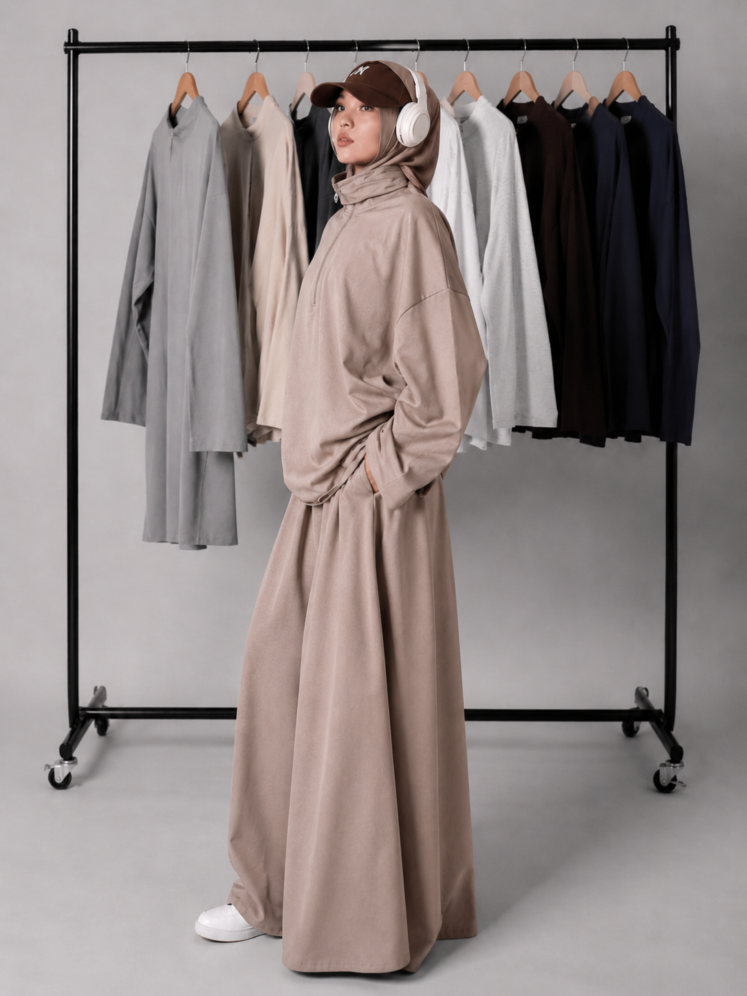 Leyla Half-Zip Two-Piece Set – LY117