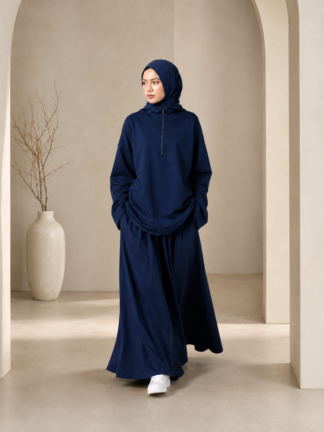 Leyla Half-Zip Two-Piece Set – LY117