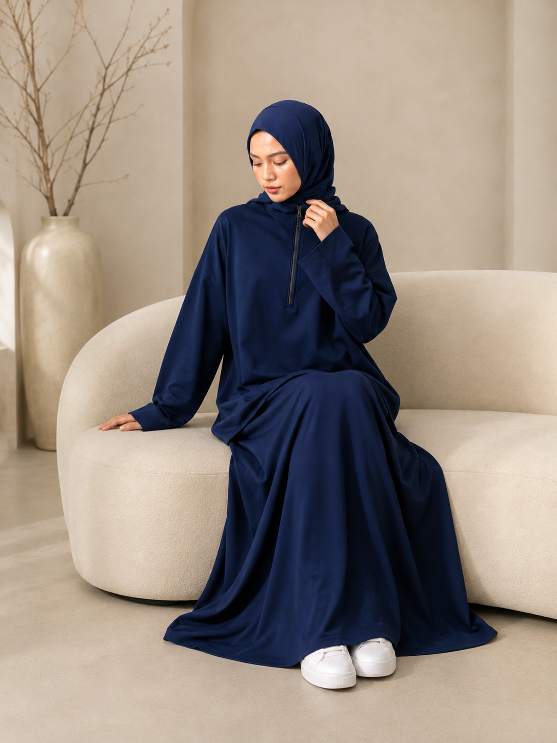 Leyla Half-Zip Two-Piece Set – LY117