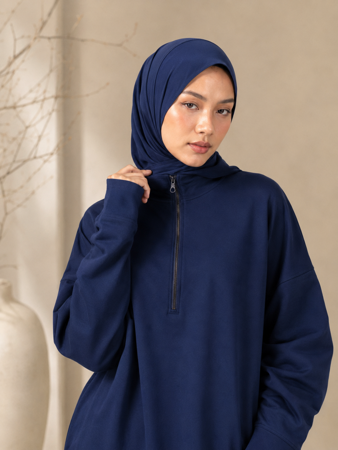 Leyla Half-Zip Two-Piece Set – LY117