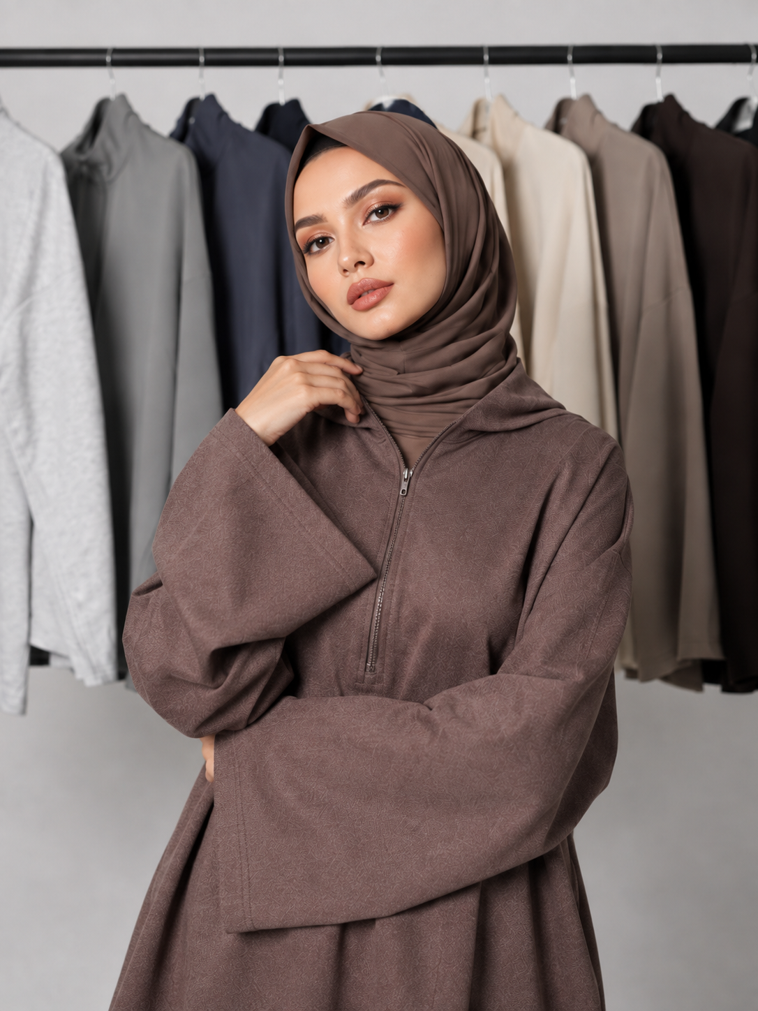 Leyla Half-Zip Two-Piece Set – LY117