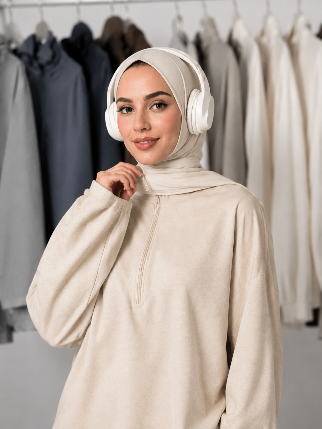 Leyla Half-Zip Two-Piece Set – LY117