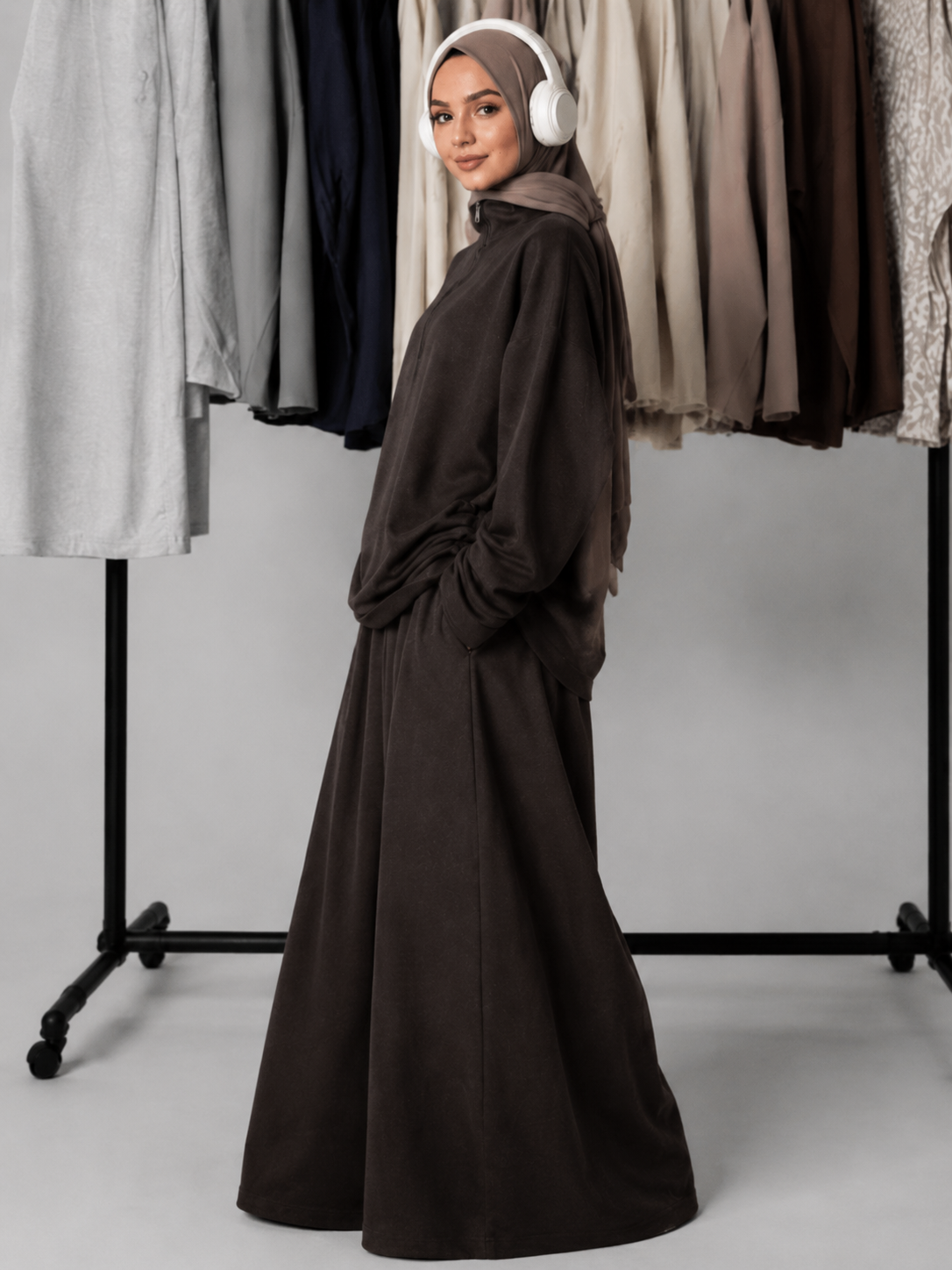 Leyla Half-Zip Two-Piece Set – LY117