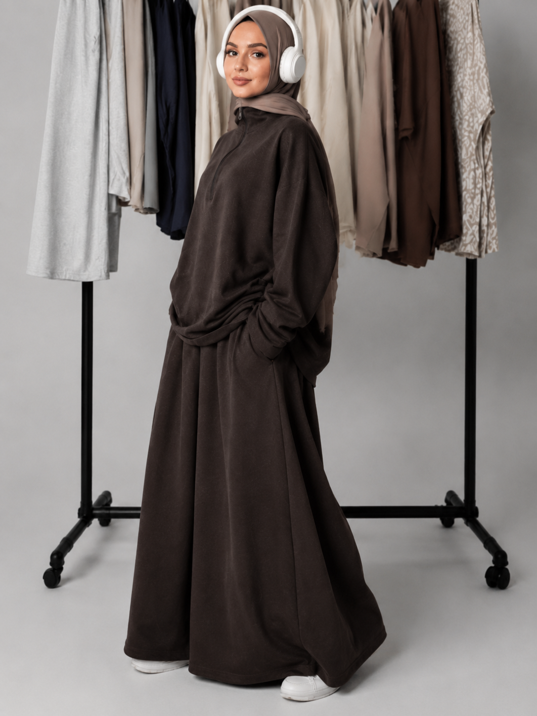 Leyla Half-Zip Two-Piece Set – LY117