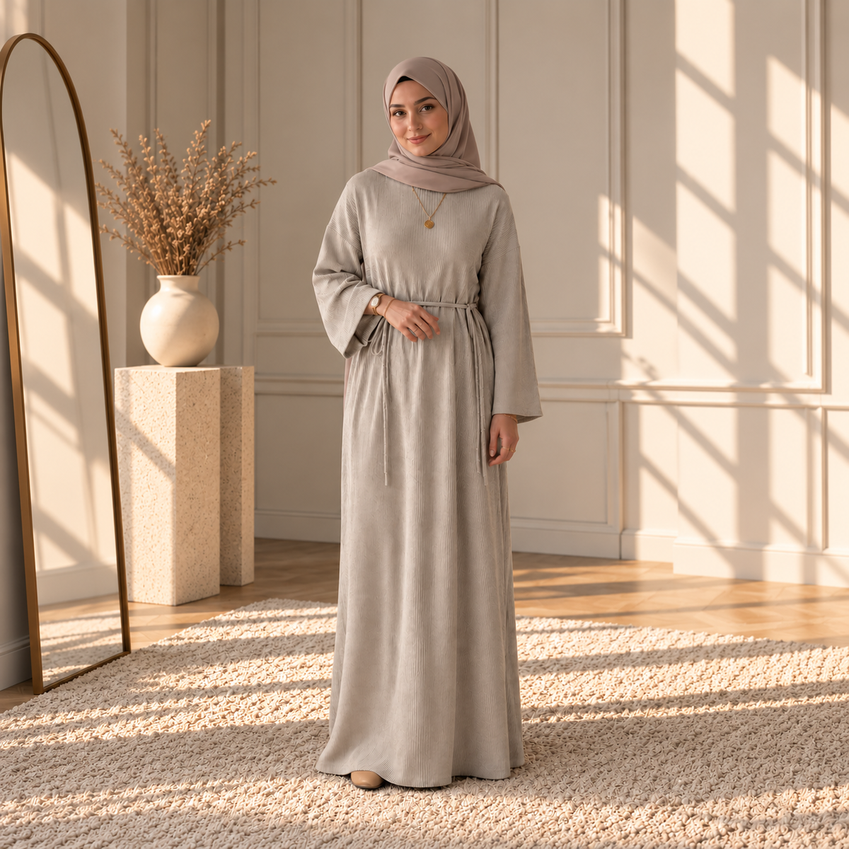 Amara Winter Ribbed Dress – LY77
